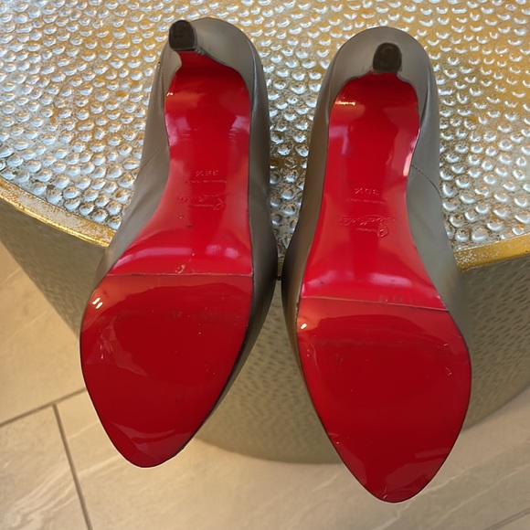 christian louboutin brown highness kid platform pumps - Picture 10 of 12